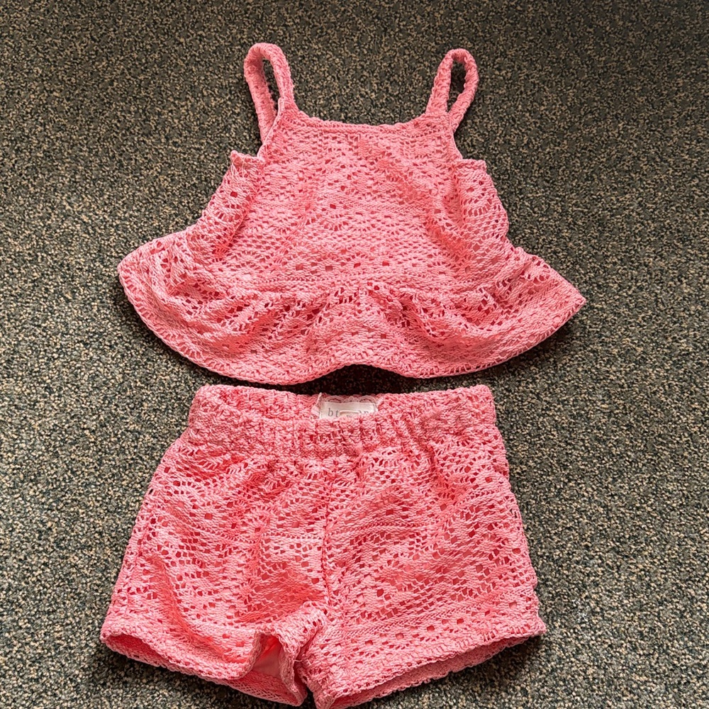 Pink Lace Sleepwear Set